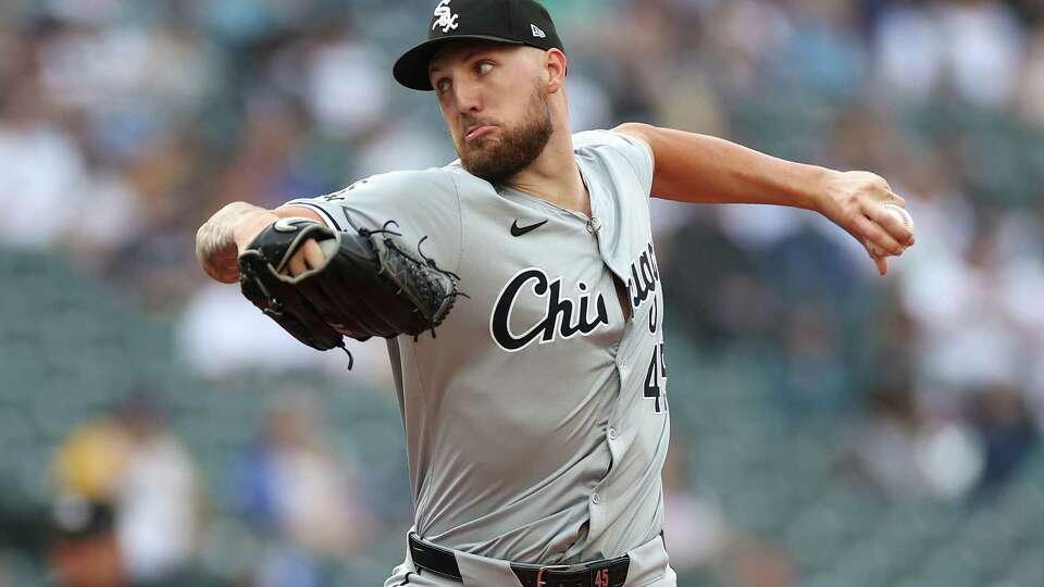 SEATTLE, WASHINGTON - JUNE 13: Garrett Crochet #45 of the Chicago White Sox pitches during the first inning Mariners at T-Mobile Park on June 13, 2024 in Seattle, Washington.