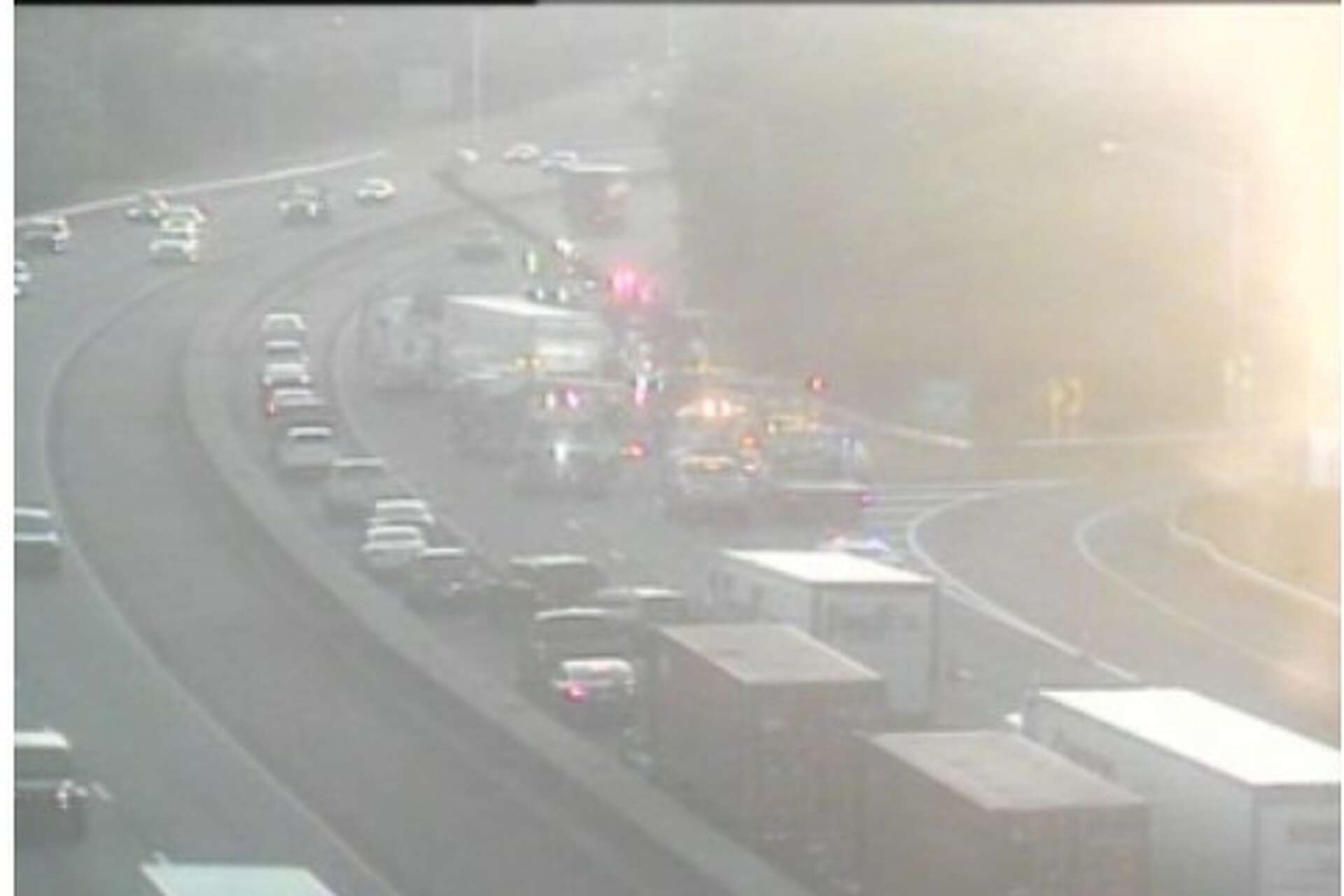 Tractor-trailer crash in Milford cleared on I-95, DOT says