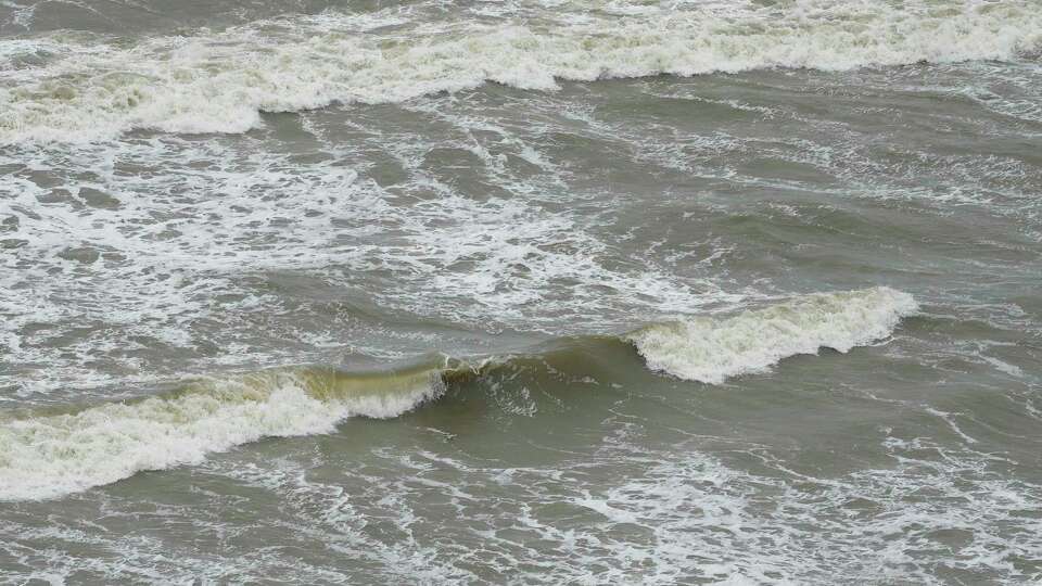 Choppy waves are photographed ahead of the storms Tuesday, June 18, 2024 at East Beach in Galveston.