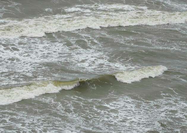 Choppy waves are photographed ahead of the storms Tuesday, June 18, 2024 at East Beach in Galveston.