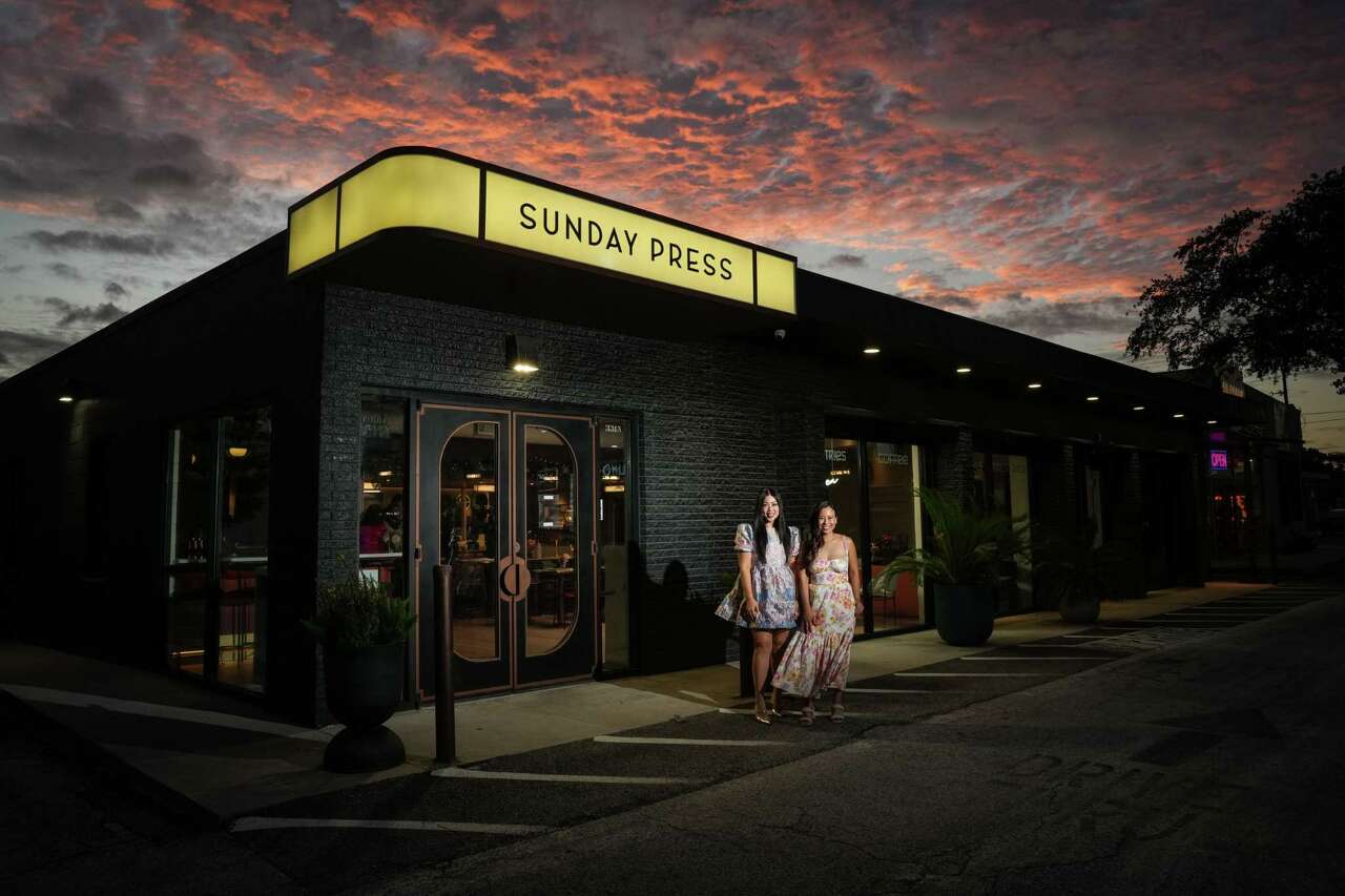 Co-owners Cassie Ghaffar, left, and Sandy Nguyen pose for a photo Tuesday, June 18, 2024, at Sunday Press in Houston. The coffee shop will become a bar called Sunday Social in the evenings starting Friday.