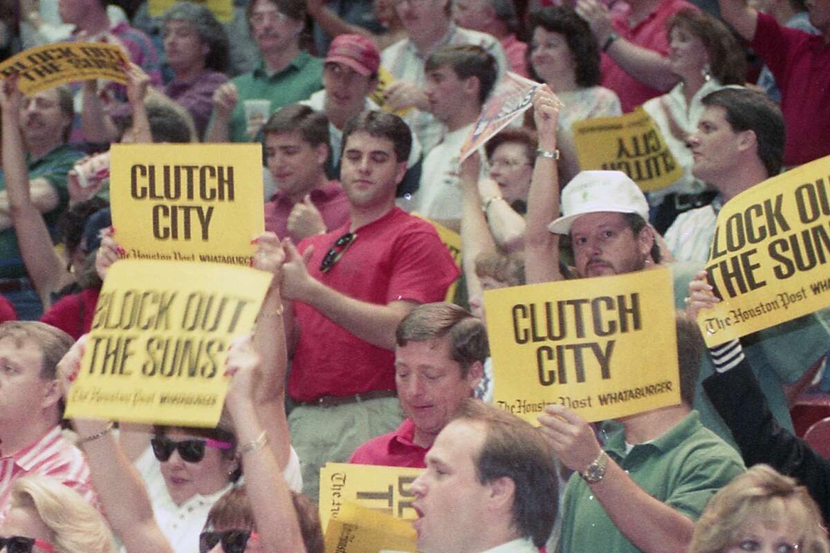 Fans at the Summit were in full force for Game 7 of the 1994 Western Conference semifinals. It was a sign of good things to come when the Rockets advanced with a 104-94 victory over the Suns.