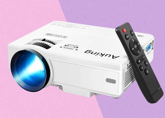 The AuKing mini projector is 42% off right now on Amazon.