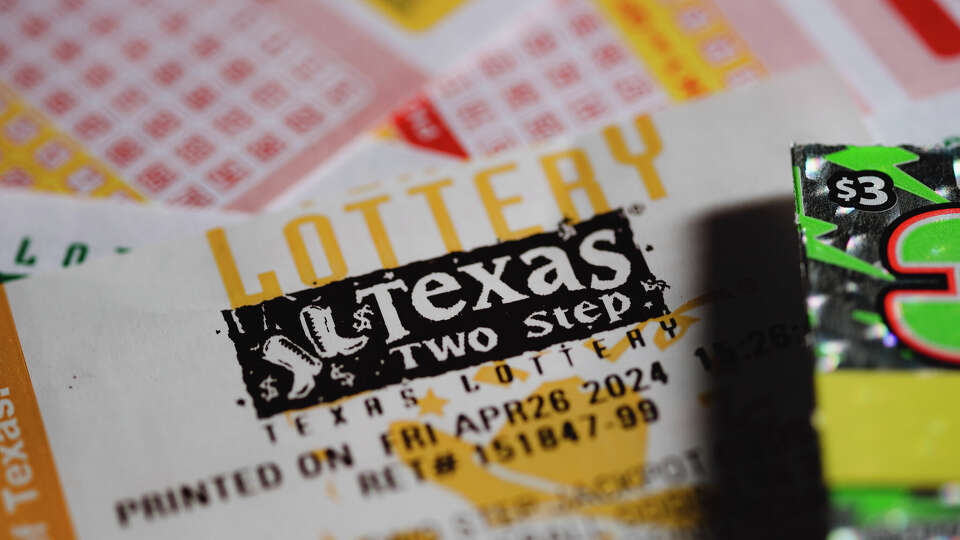 Texas Lottery tickets, photographed in-studio in San Antonio.