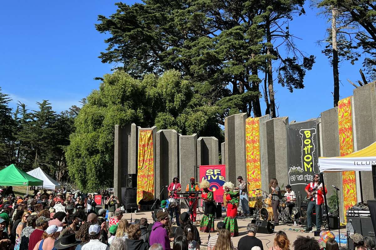 WITCH perform at the Jerry Garcia Amphitheater at McLaren Park as part of the SF Live concert series on June 16, 2024.