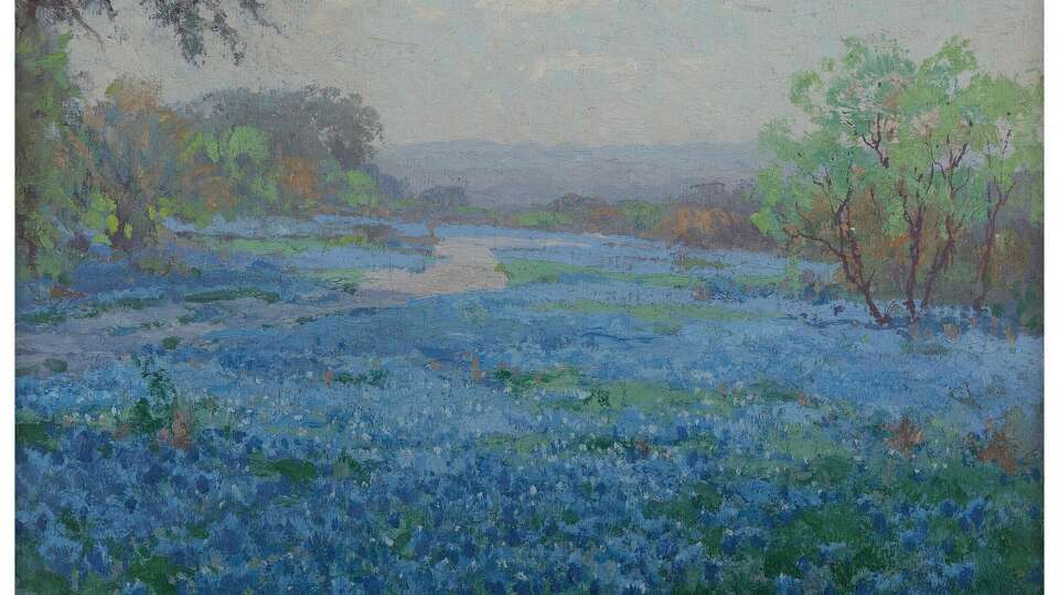 Julian Onderdonk's 'A Field of Bluebonnets, San Antonio,' 1921, will be auctioned in Dallas.