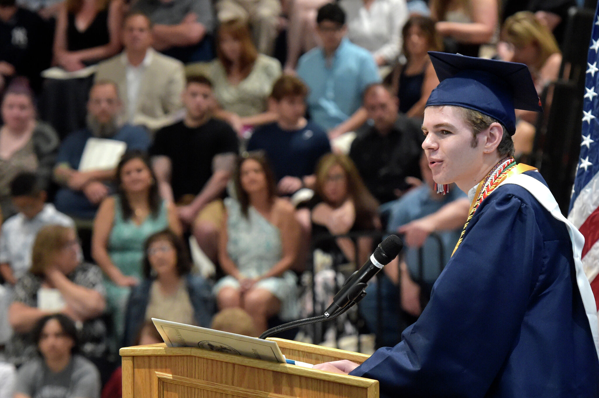 Photos: New Fairfield High moves graduation inside for Class of 2024