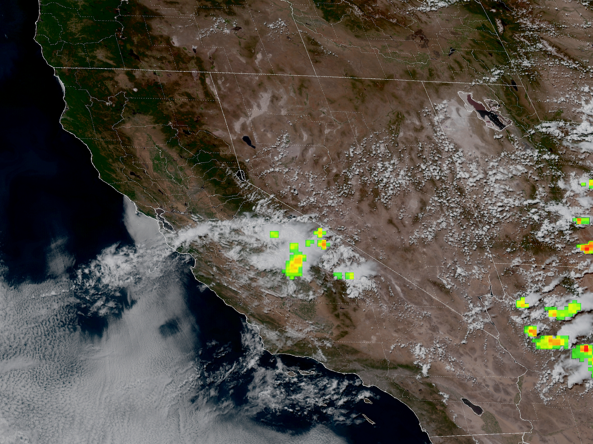 California weather: Thunder, lightning and rain showers forecast