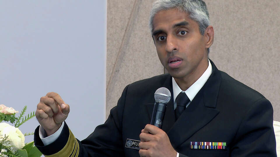 FILE - Surgeon General Vivek Murthy speaks during an Archewell Foundation panel discussion in New York City, Oct. 10, 2023. On Tuesday, June 25, 2024, Murthy, the nation's top doctor, declared gun violence a public health crisis, driven by a growing number of injuries and deaths involving firearms in the country. The advisory came as the U.S. grappled with another weekend marked by mass shootings that left dozens of people dead or wounded.