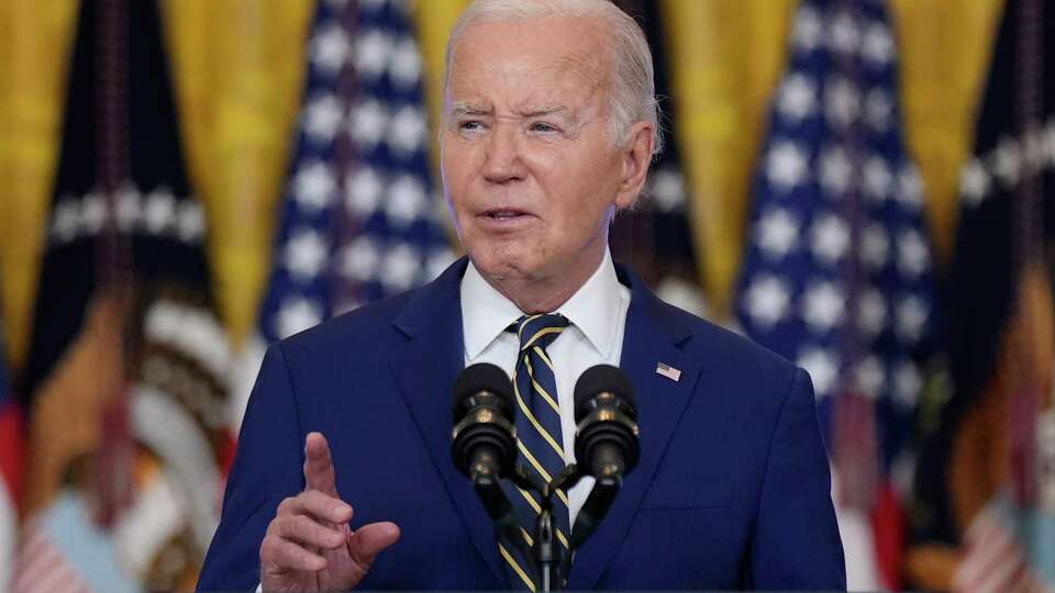 FILE - President Joe Biden speaks in the East Room at the White House in Washington, June 4, 2024.