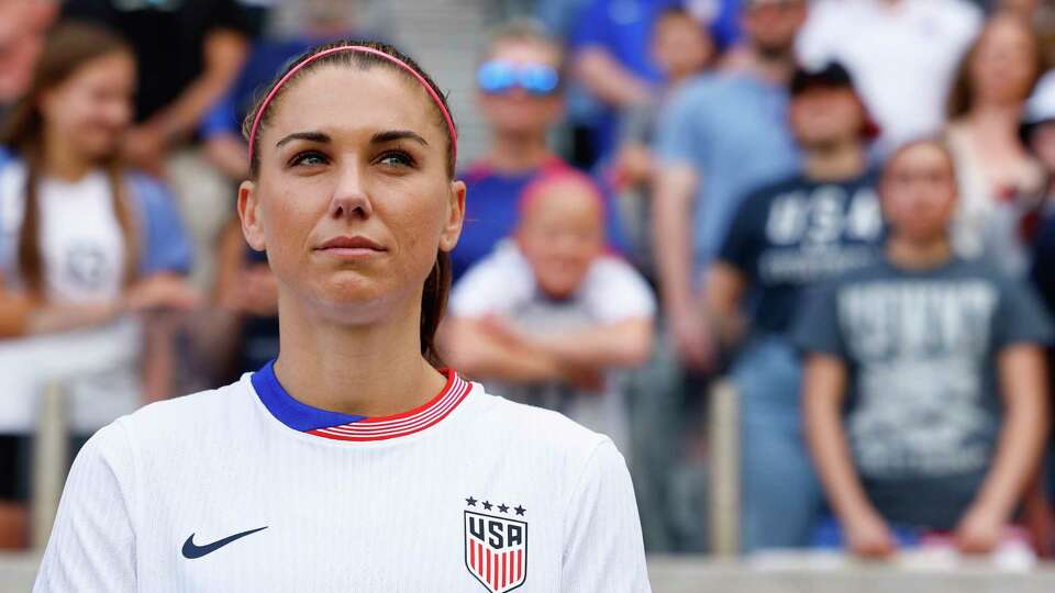 COMMERCE CITY, COLORADO - JUNE 01: Alex Morgan #13 of the U.S. Women's National Team looks on before the game against South Korea at Dick's Sporting Goods Park on June 1, 2024 in Commerce City, Colorado.