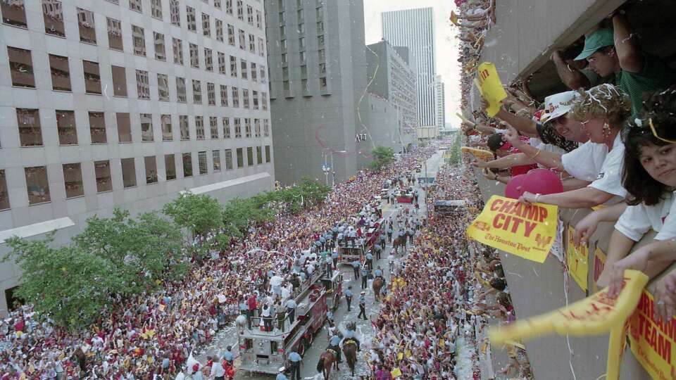 Downtown parade for the Houston Rockets, June 24, 1994.