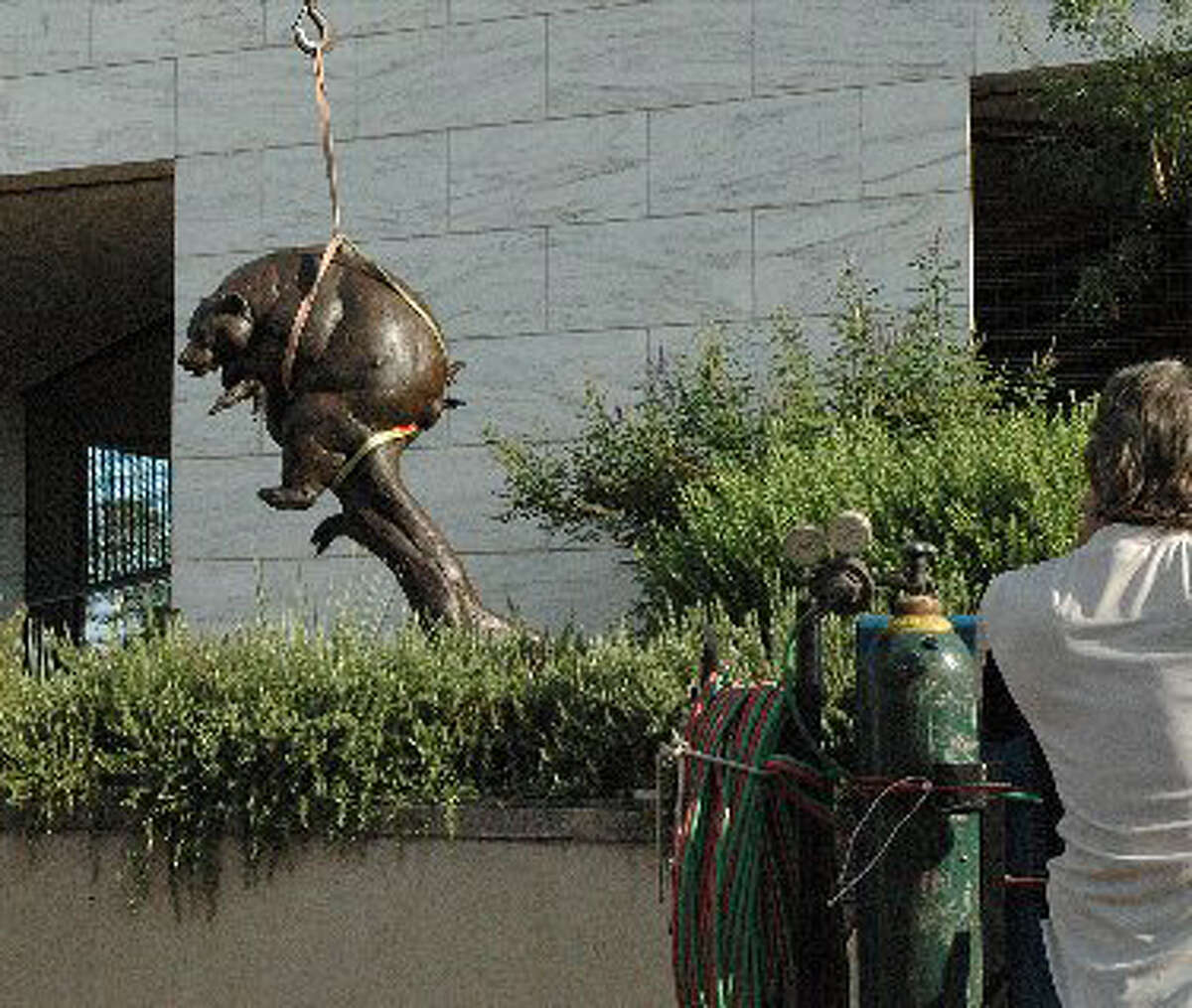 Houston Texans Mascot Statue