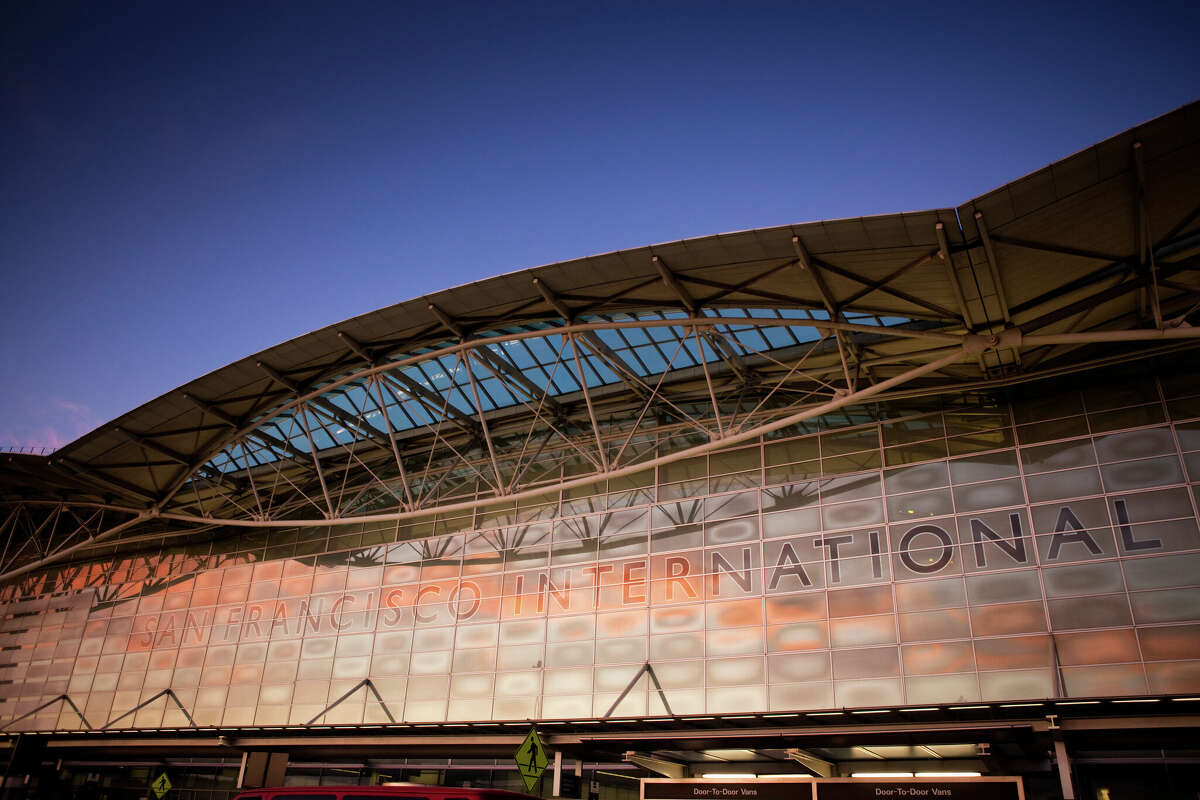 The main entrance to San Francisco International Airport's International Terminal.