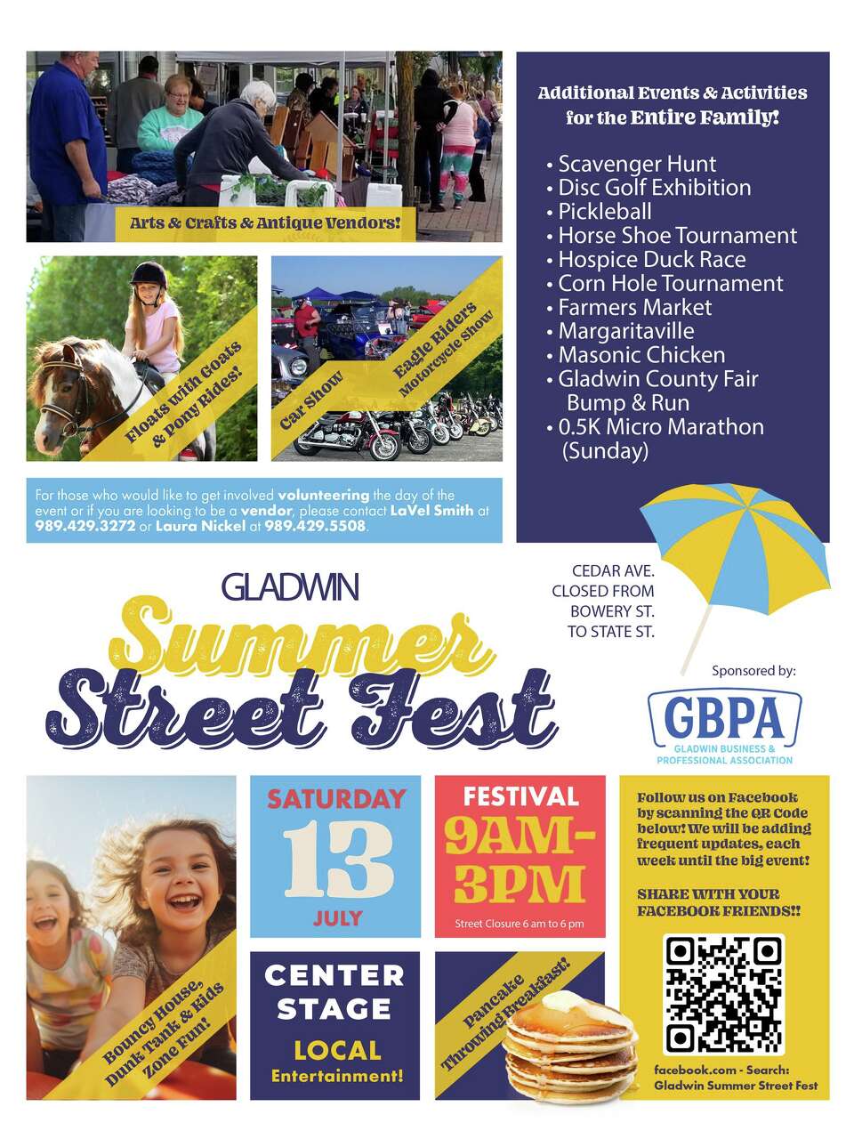 First Summer Street Fest coming to Gladwin on July 13