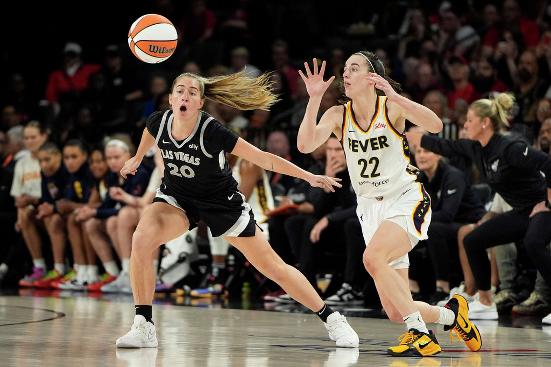 WNBA rookies Kate Martin, Caitlin Clark face off in friendly rivalry