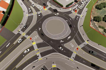 'Long time coming': Busy Bay Area intersection converts to roundabout