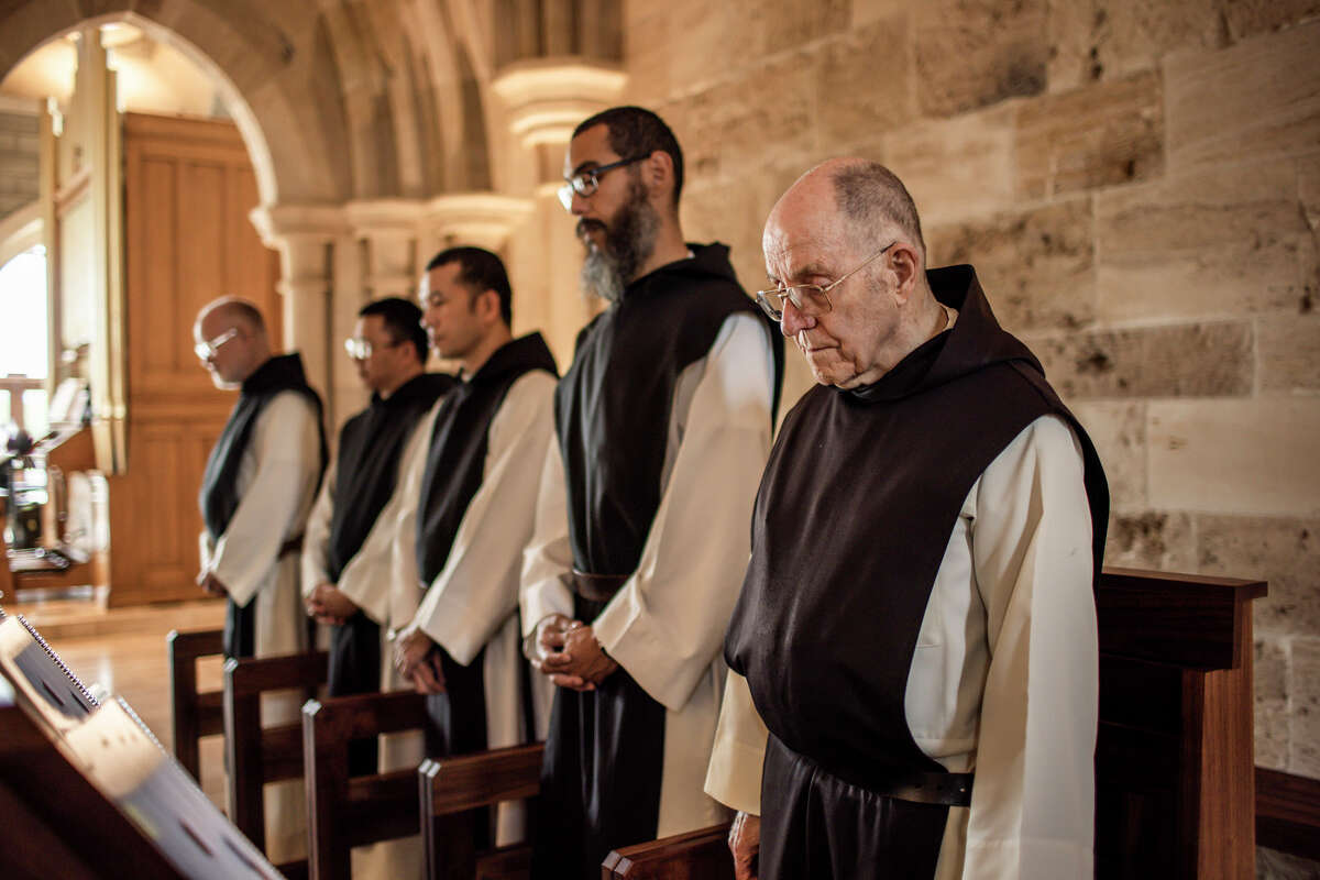 Monks of the Abbey of Our Lady of New Clairvaux perform their daily rituals, at their monastery in Vina, Calif.