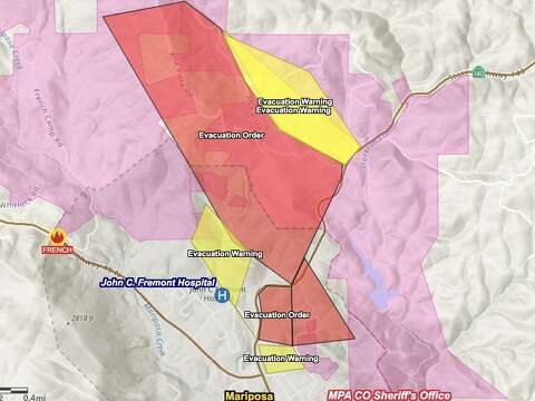 French Fire near Mariposa grows to more than 800 acres, 5% containment