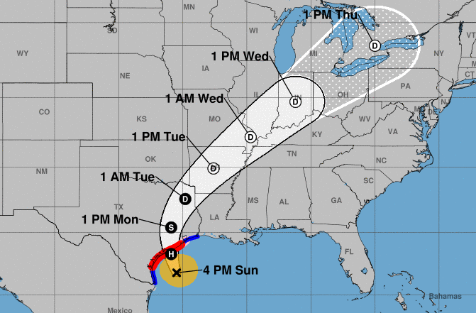 Storm surge warning for Southeast Texas as Tropical Storm Beryl nears