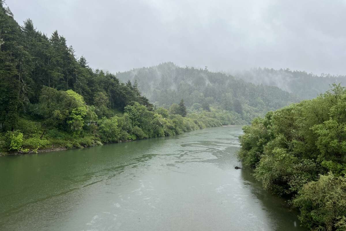 FILE - Misty view of the Russian River May 4, 2024. 