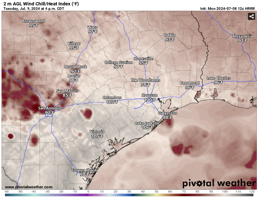 Coping with Houston heat without power? Here's Tuesday's forecast