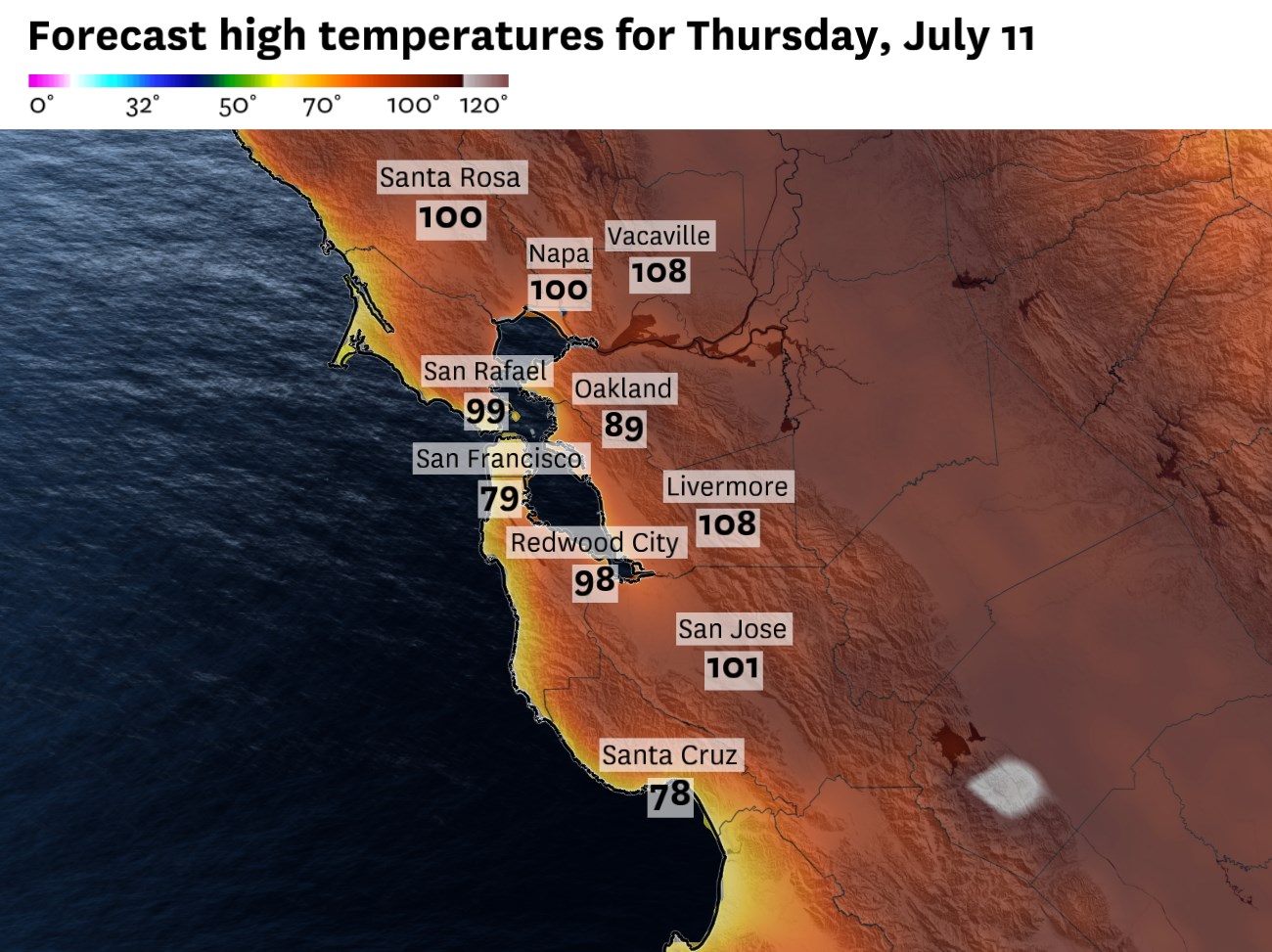 Bay Area heat wave will cause hottest day for foreseeable future