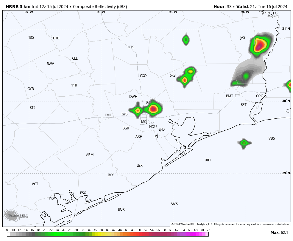 Houston stays mostly dry Tuesday. When are more storms returning?