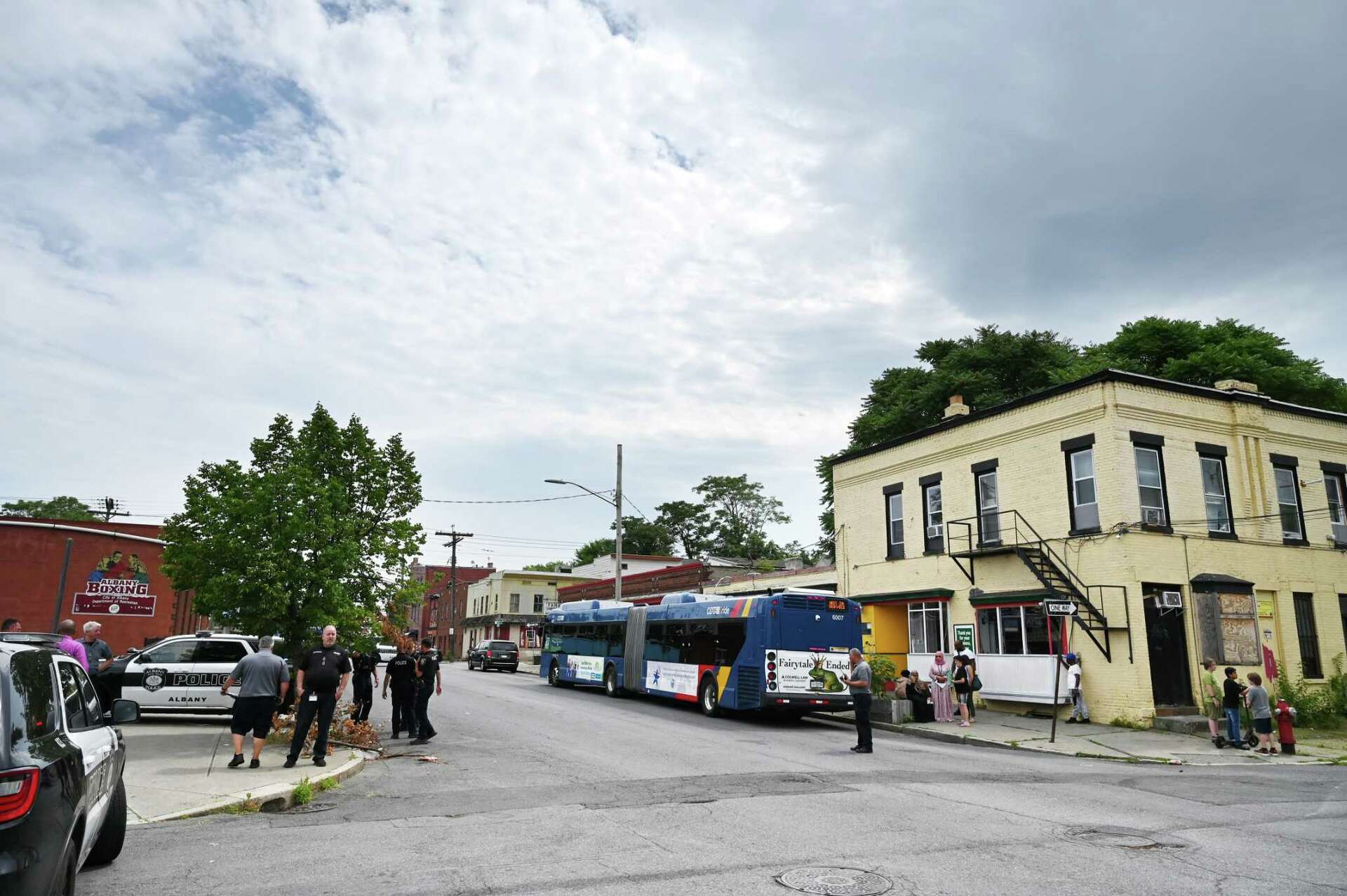 Five injured after stolen car hits CDTA bus, Albany police said