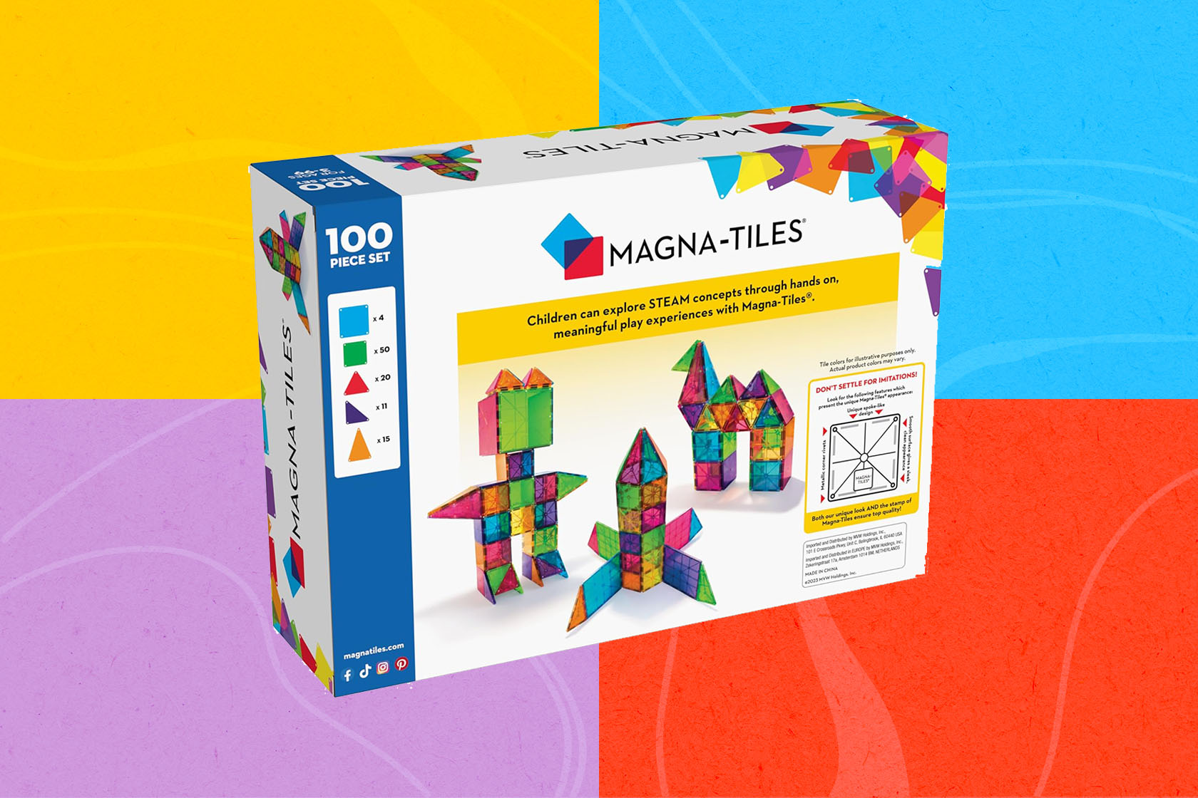 magna tiles maze