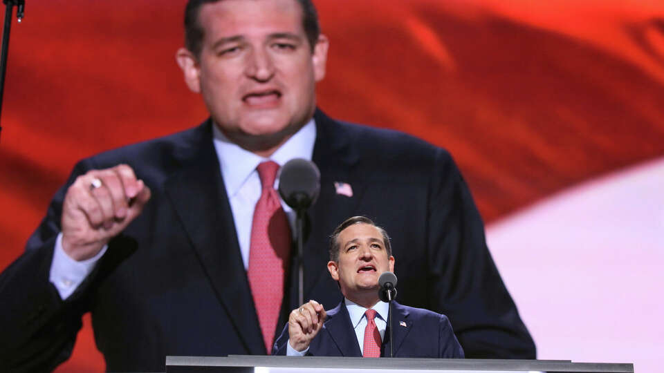 Sen. Ted Cruz, R-Texas, speaks during the third day of the Republican National Convention at Quicken Loans Arena in Cleveland on July 20, 2016.