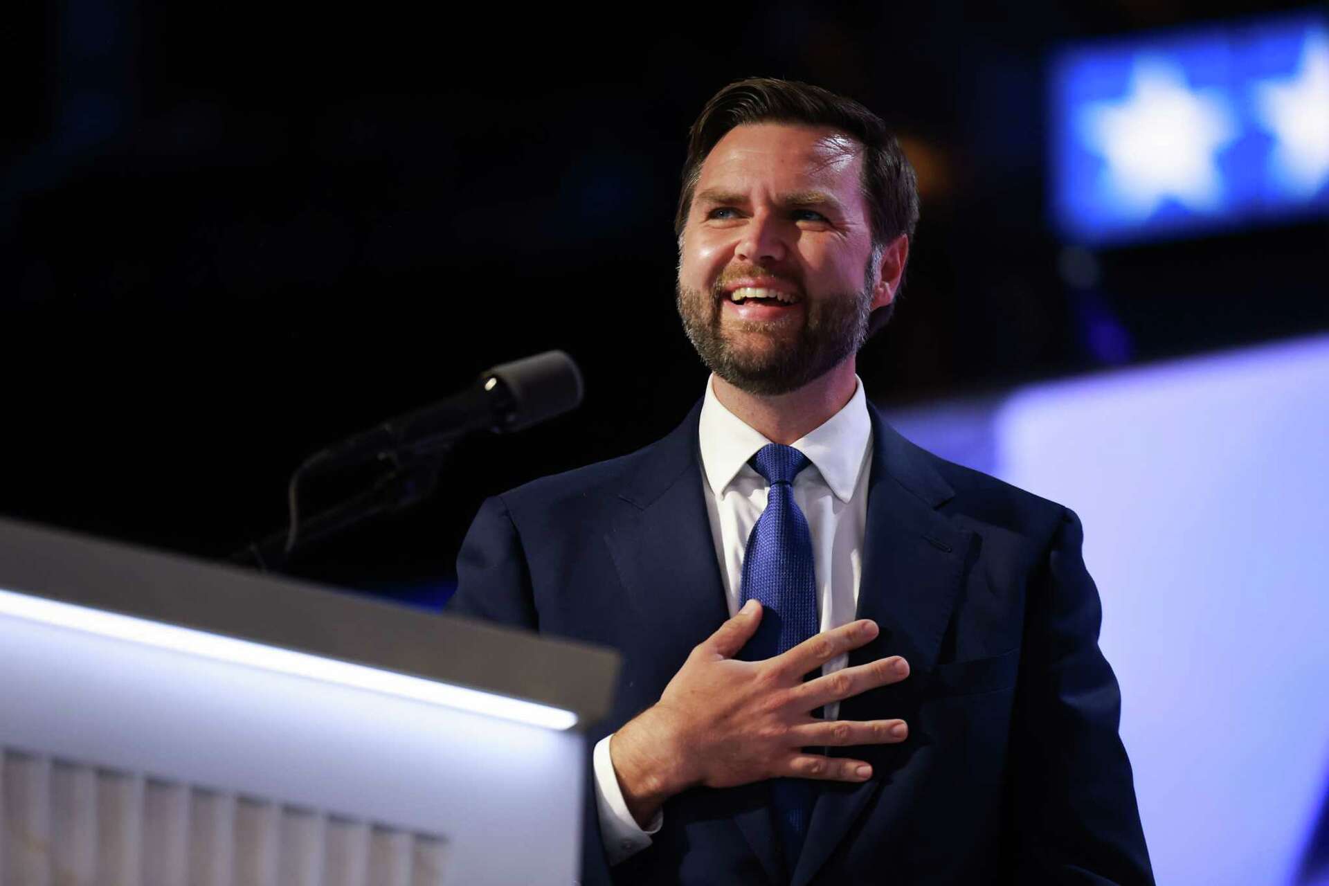 J.D. Vance plays up his youth and working-class roots in RNC speech