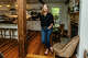 Christine Adams restored and exposed the original hand-hewn chestnut posts and beams in her antique mill house, photographed July 3, 2024.