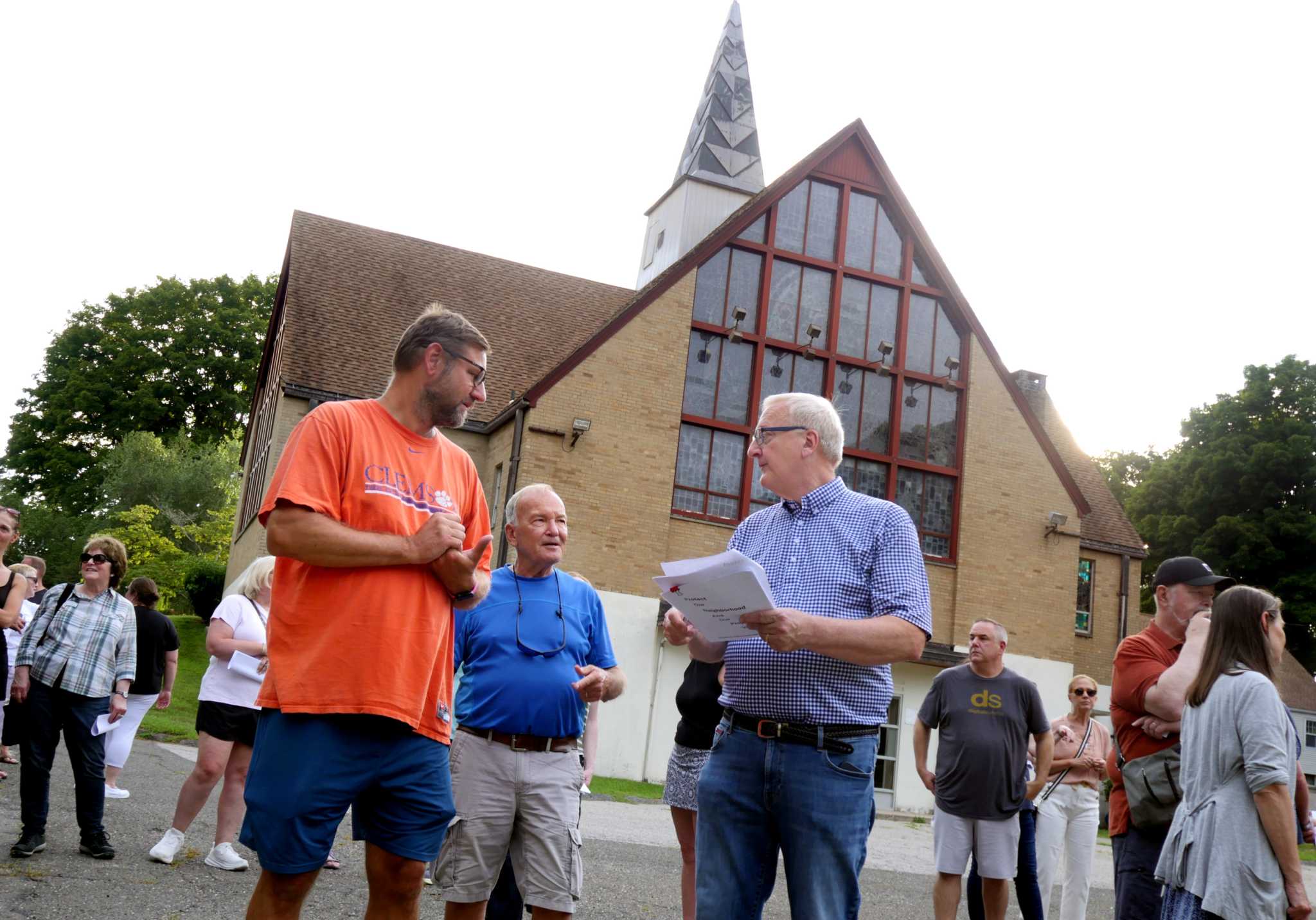 Trumbull neighbors of Grace Church fear eminent domain of homes