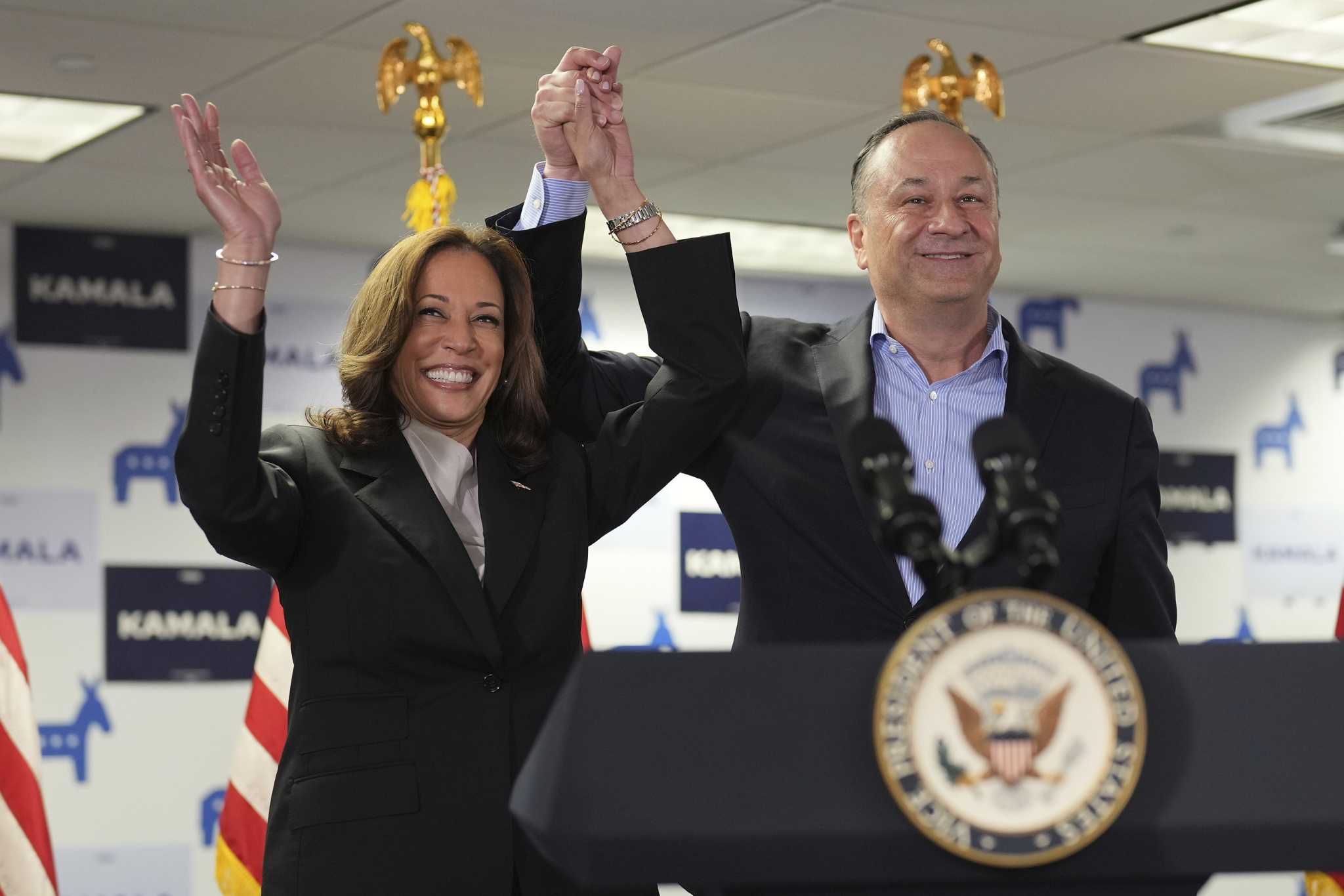 Harris claims most of the delegates she needs for the nomination, sets new  fundraising record