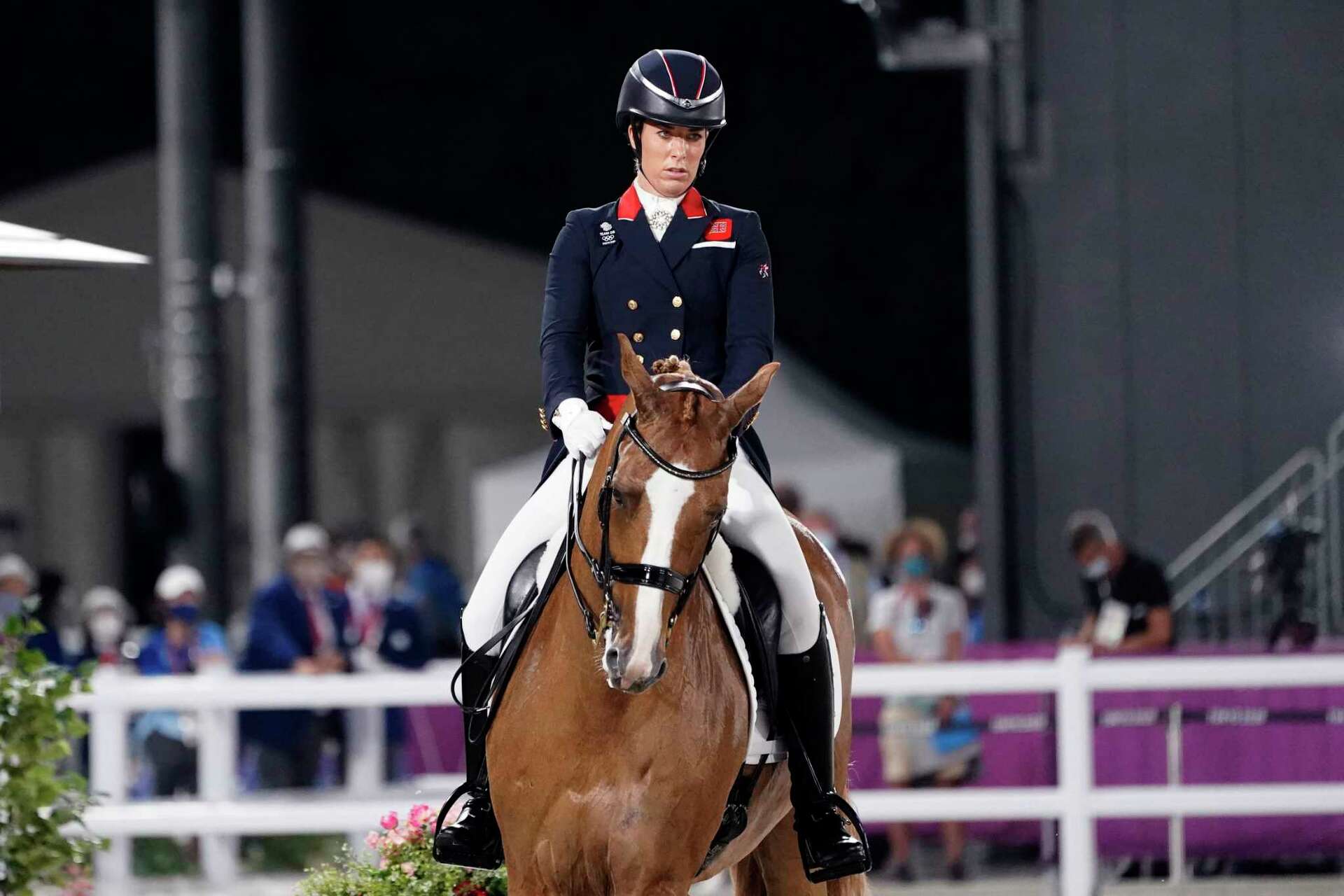 Olympic equestrian champion Charlotte Dujardin shown repeatedly whipping  horse on video