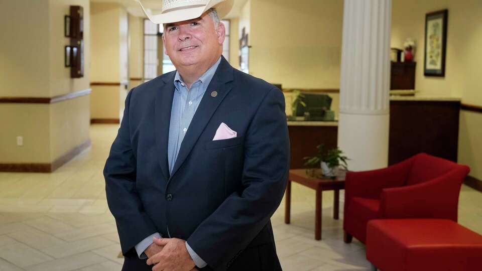 Katy Police Department Chief Noe Diaz poses for a photograph before a city council meeting Monday, July 22, 2024 at Katy City Hall in Katy.