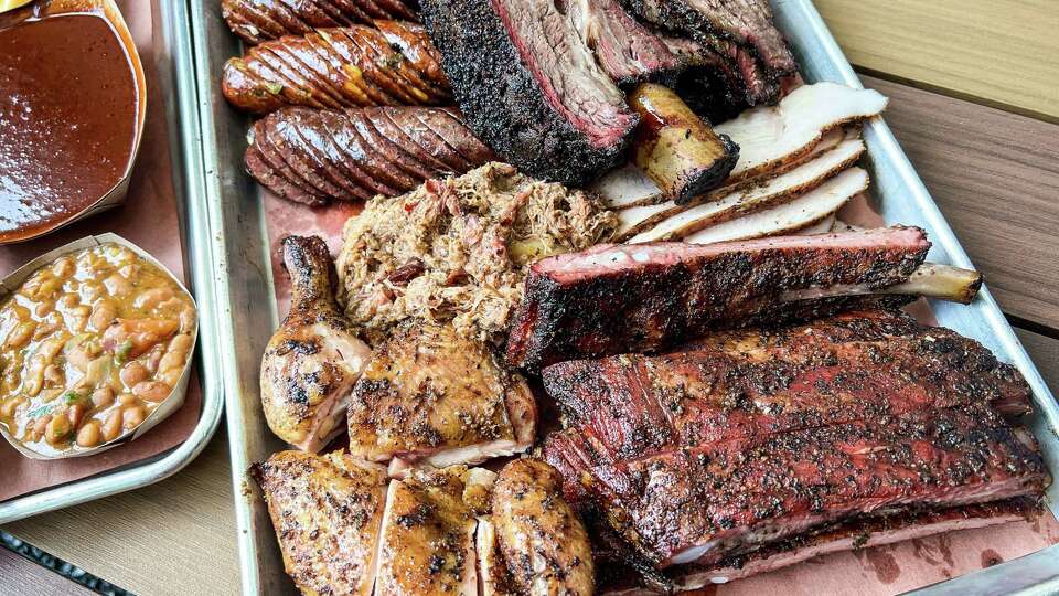 Barbecue tray at The Pit Room in Memorial