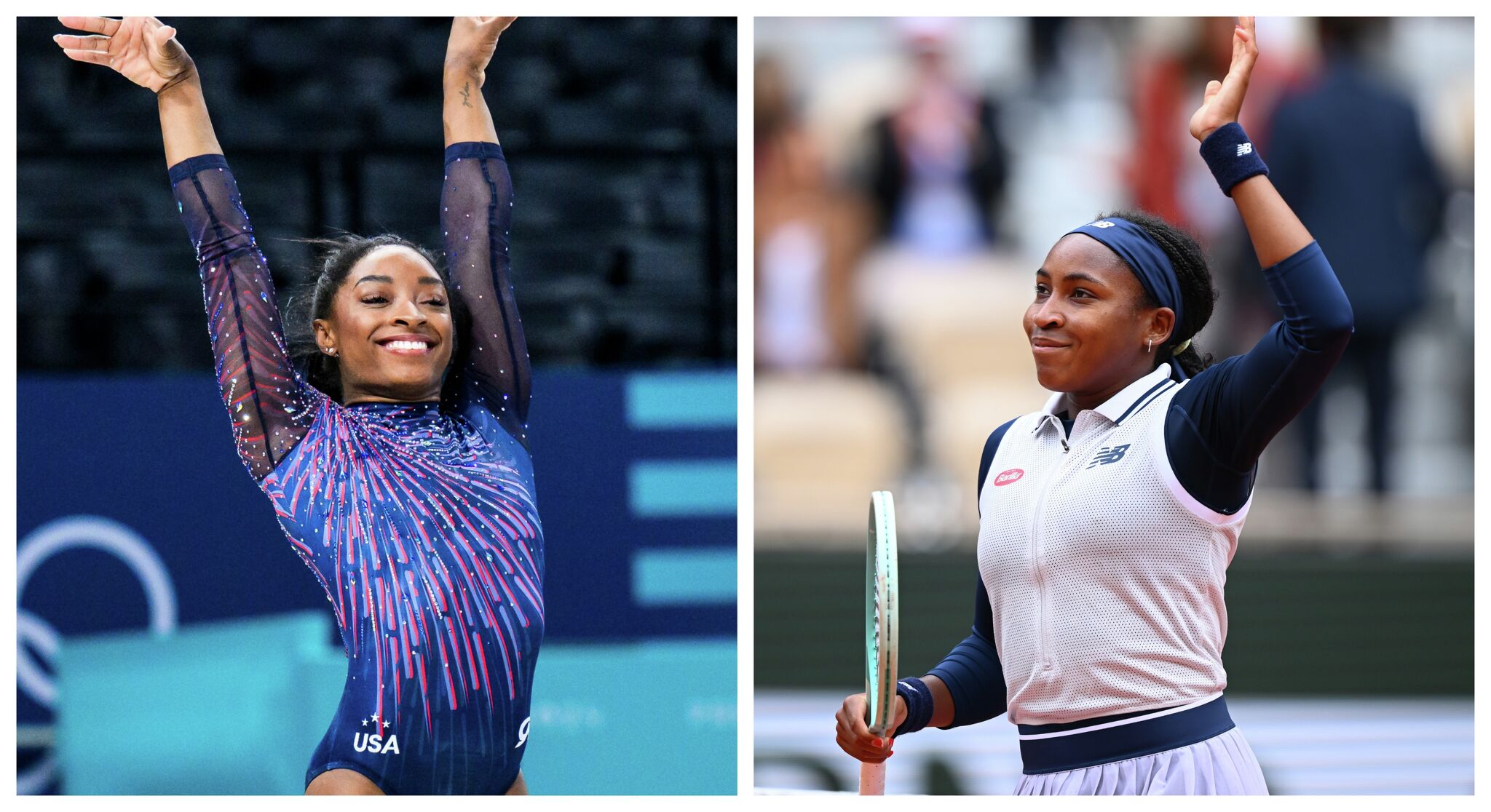 U.S. Olympic flagbearer Coco Gauff loved meeting Simone Biles