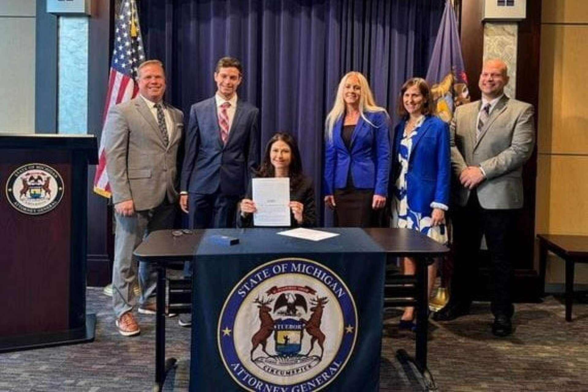 Michigan AG Nessel signs bill as acting governor in Whitmer's absence