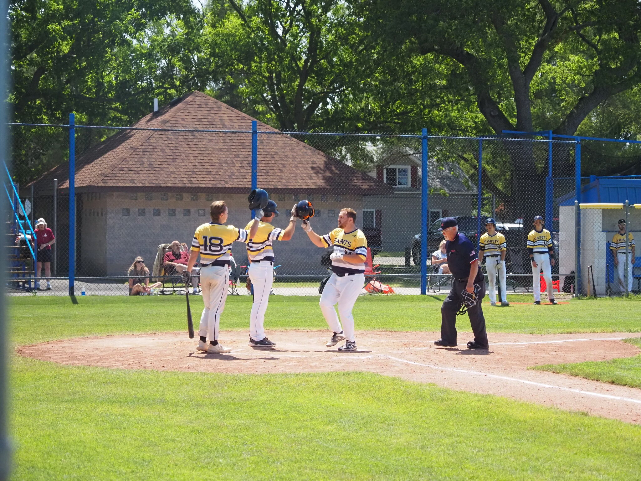 Manistee Saints play Midland Tribe in Amateur Baseball playoff