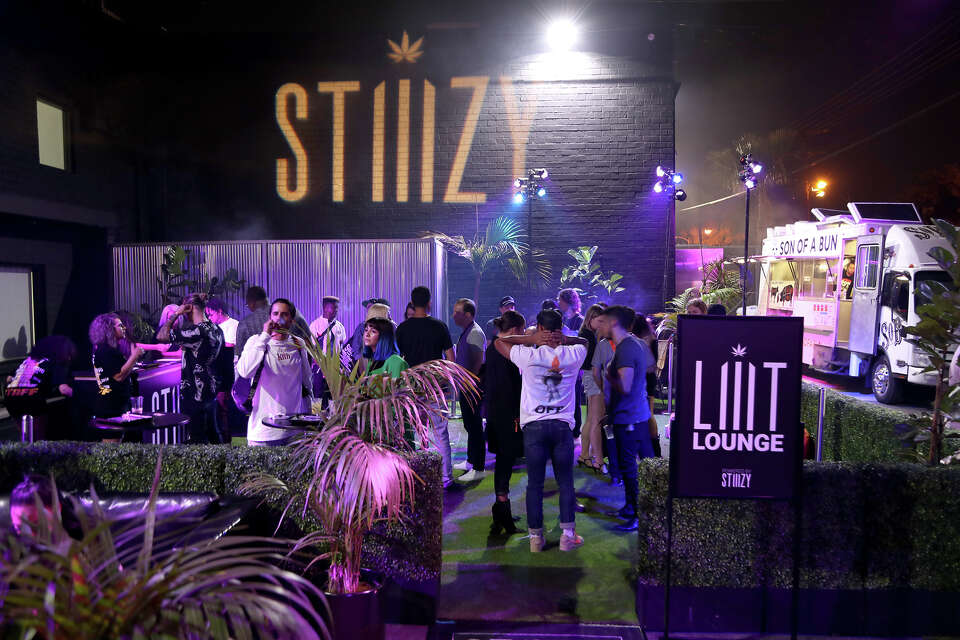 Guests attend the Stiiizy retail launch event at Hubble Studio on Aug. 24, 2019, in Los Angeles.