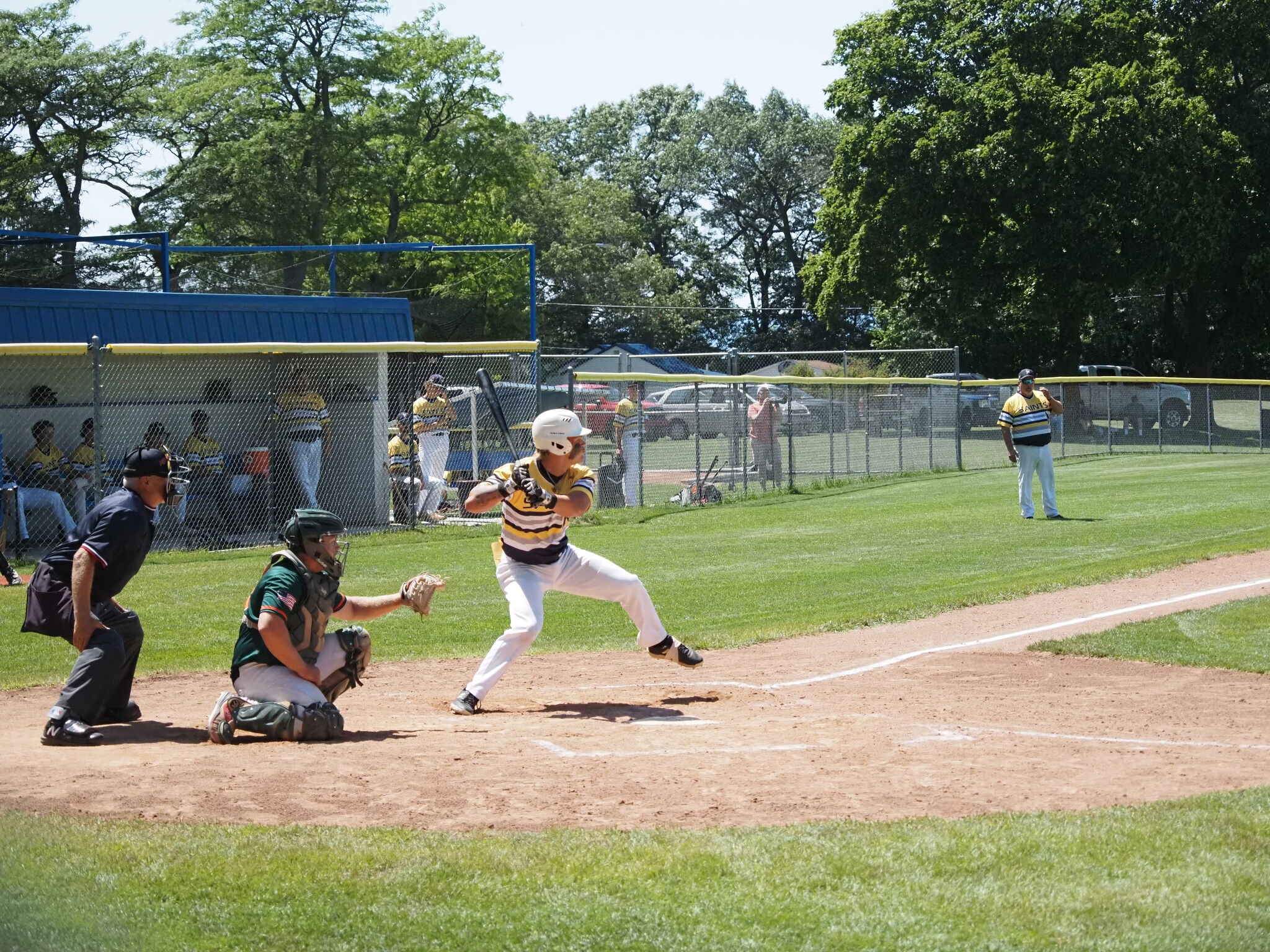 Manistee Saints baseball beat Breckenridge Beavers, end losing streak