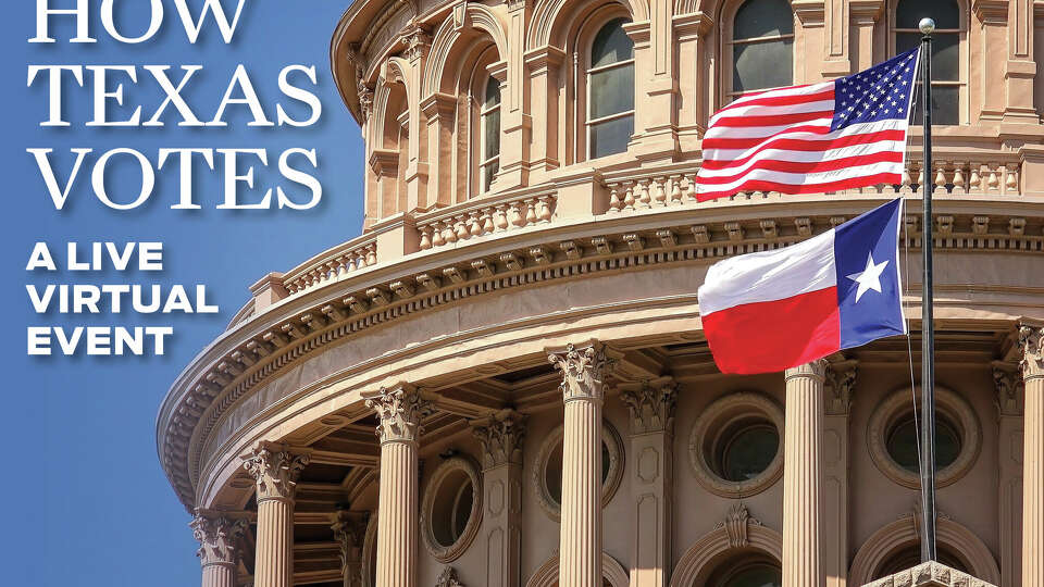 Promotional image for Hearst Texas newsrooms' live virtual event on the 2024 elections