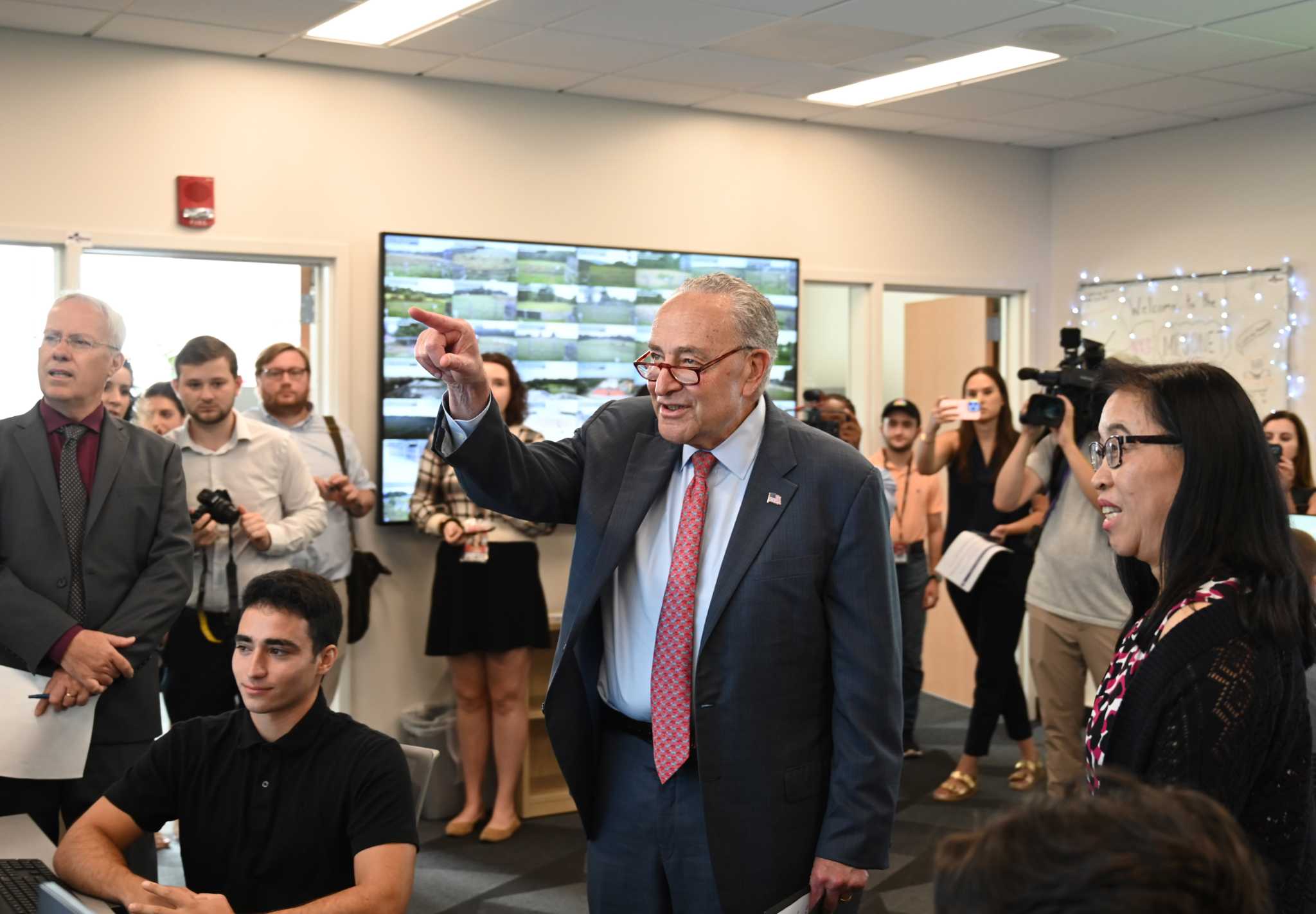 Sen. Schumer Visits UAlbany to Advocate for Enhanced Weather Monitoring Amidst Record NY Tornadoes