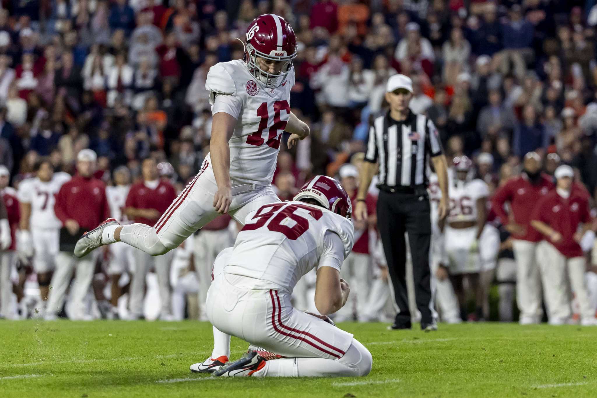 The Vikings have turned to a rookie kicker. Will Reichard's Alabama