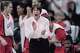 Tara VanDerveer, Head Coach for the United States women's basketball team shouts out instructions from the sideline during the Women's Olympic Basketball Tournament Final against Brazil at the XXVI Summer Olympic Games on 4th August 1996 at the Georgia Dome in Atlanta, Georgia, United States. The United States won the game and gold medal 111 - 87.