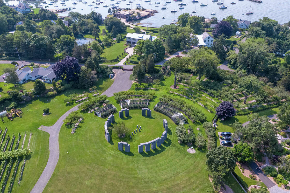 The 215 Uncas Point Road waterfront property located in Guilford.