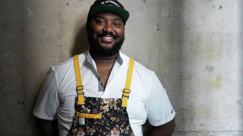 Chef Tristen Epps poses for a portrait Friday, Aug. 2, 2024, at Guard and Grace in Houston.