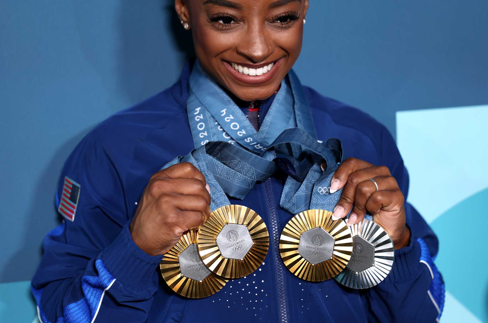 Paris Olympics Simone Biles wins floor silver medal in finale